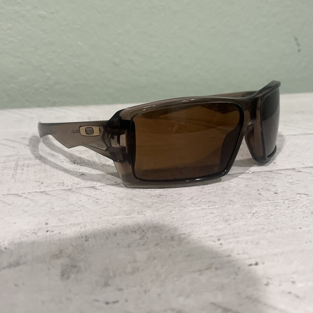 Near Mint Oakley Eyepatch 1.0 Brown Smoke/Bronze Sunglasses 03-571 Rare OEM 2007
